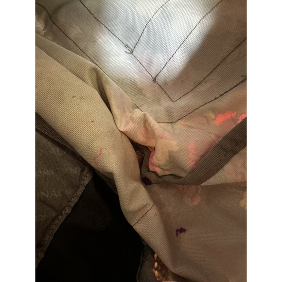 JanSport Cross Town School Backpack With Front Pocket Grey Bouquet Floral Print - Picture 9 of 15